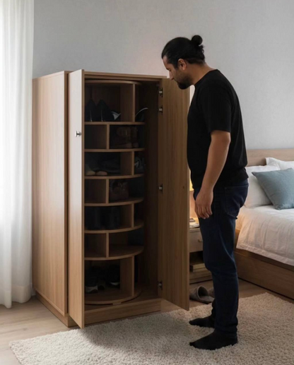 Braviri Luxe Revolving Shoe Cabinet – Smart & Stylish Storage
